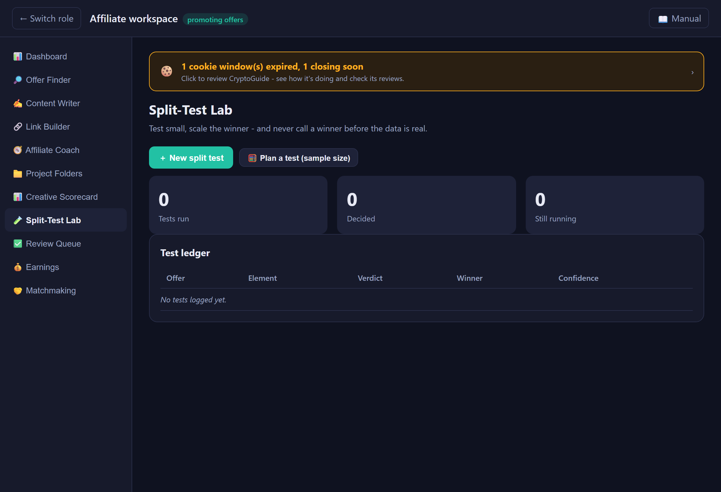 Split-test lab